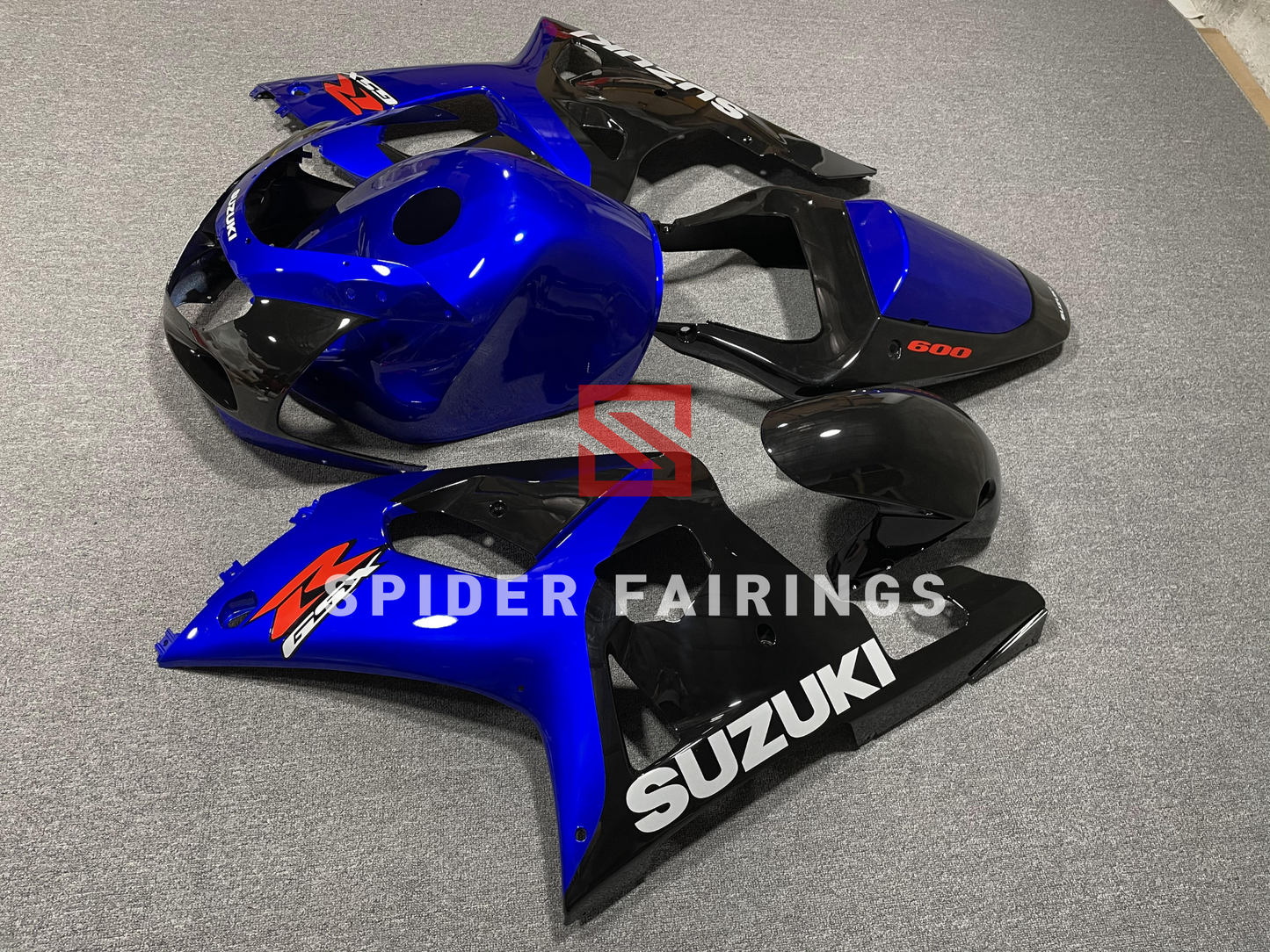 Gloss Blue and Black-Suzuki GSXR600-750 2001-2003