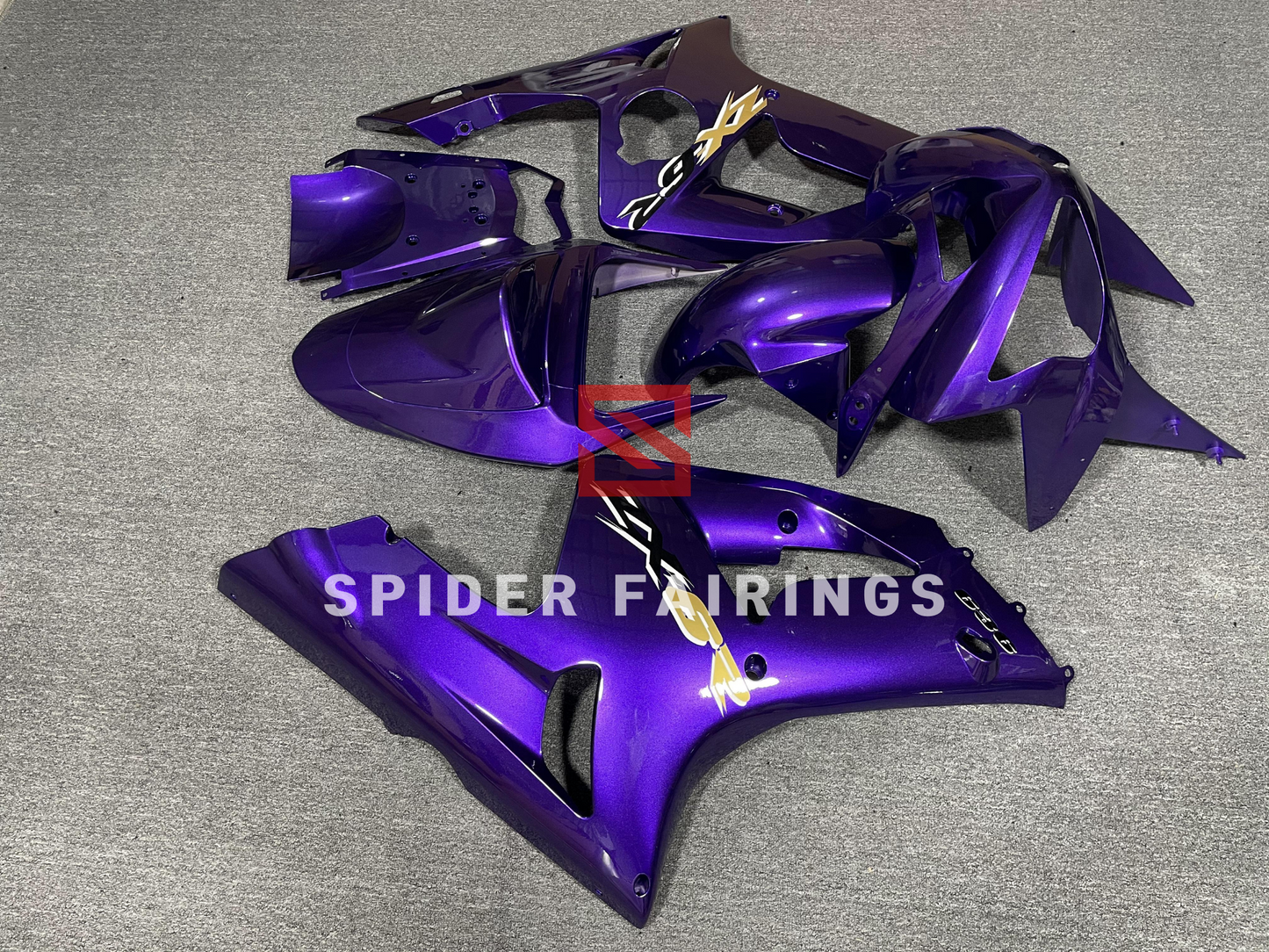 Gloss Violet Blue-Kawasaki ZX-6R 2003-2004