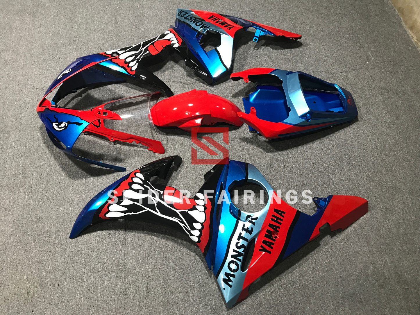 Blue and Red Shark-Yamaha YZF R6 2003-2004