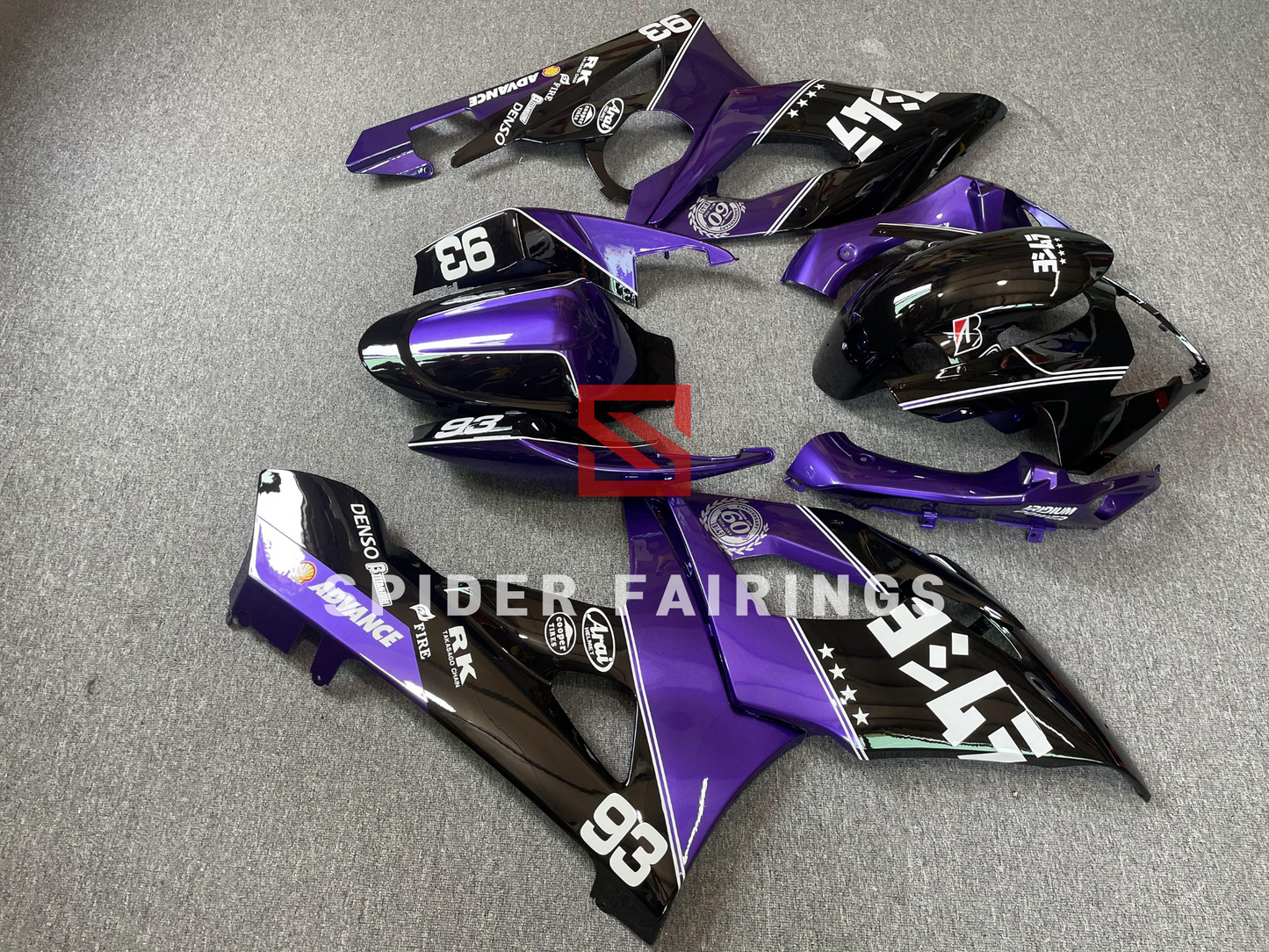 Gloss Purple and Black-Suzuki GSXR1000 2005-2006