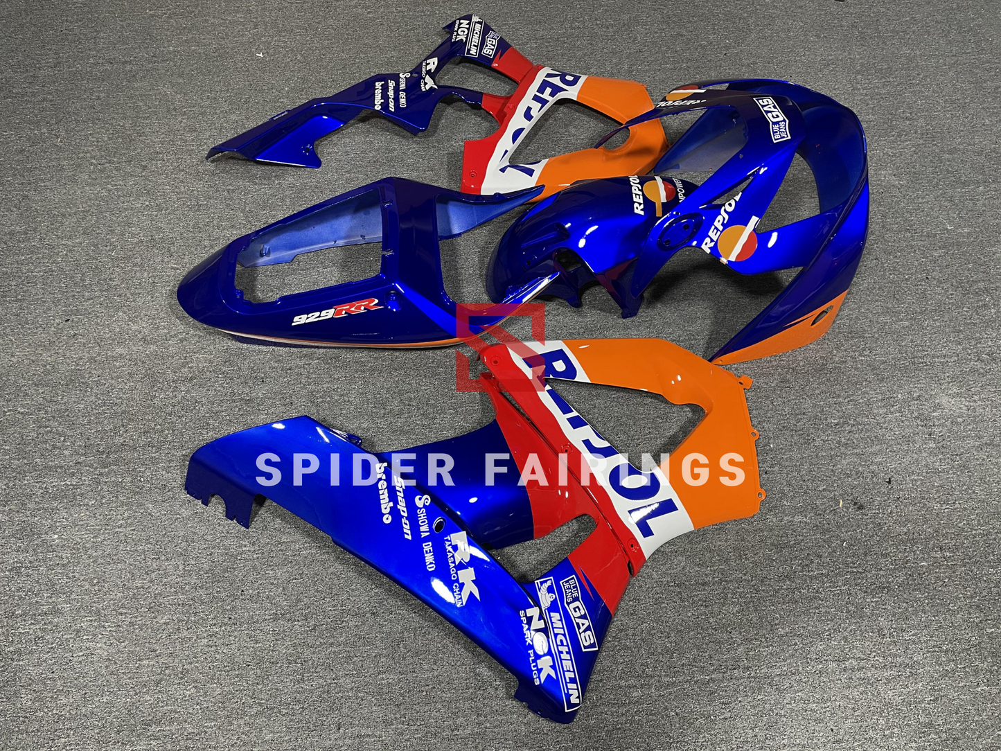 Gloss Blue&Orange Repsol-Honda CBR929 00-01