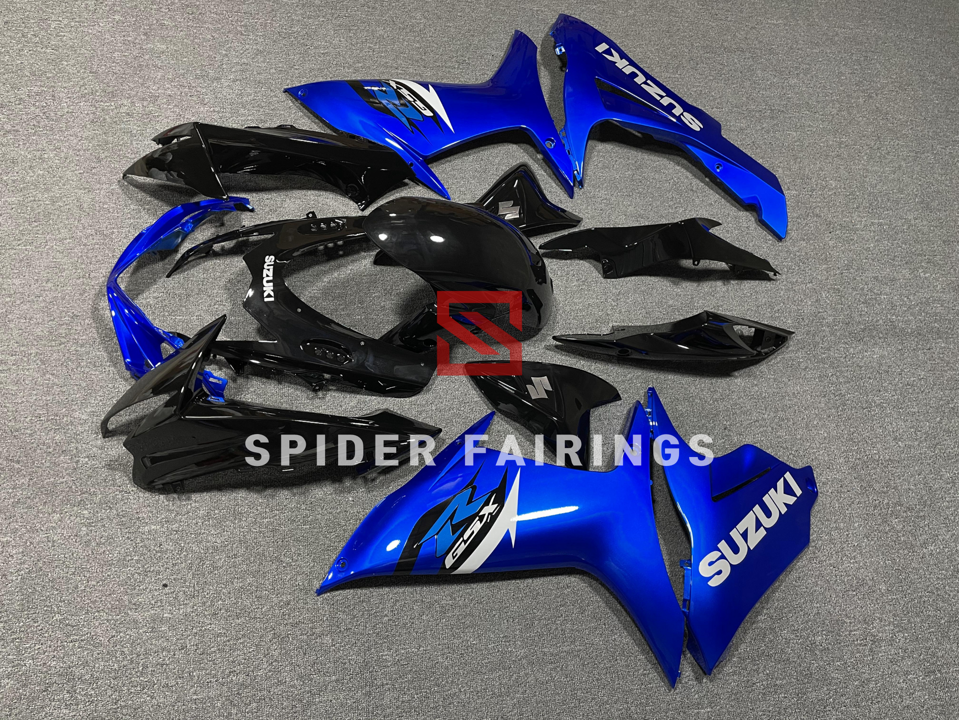 Blue and Black-Suzuki GSXR600-750 2011-2019