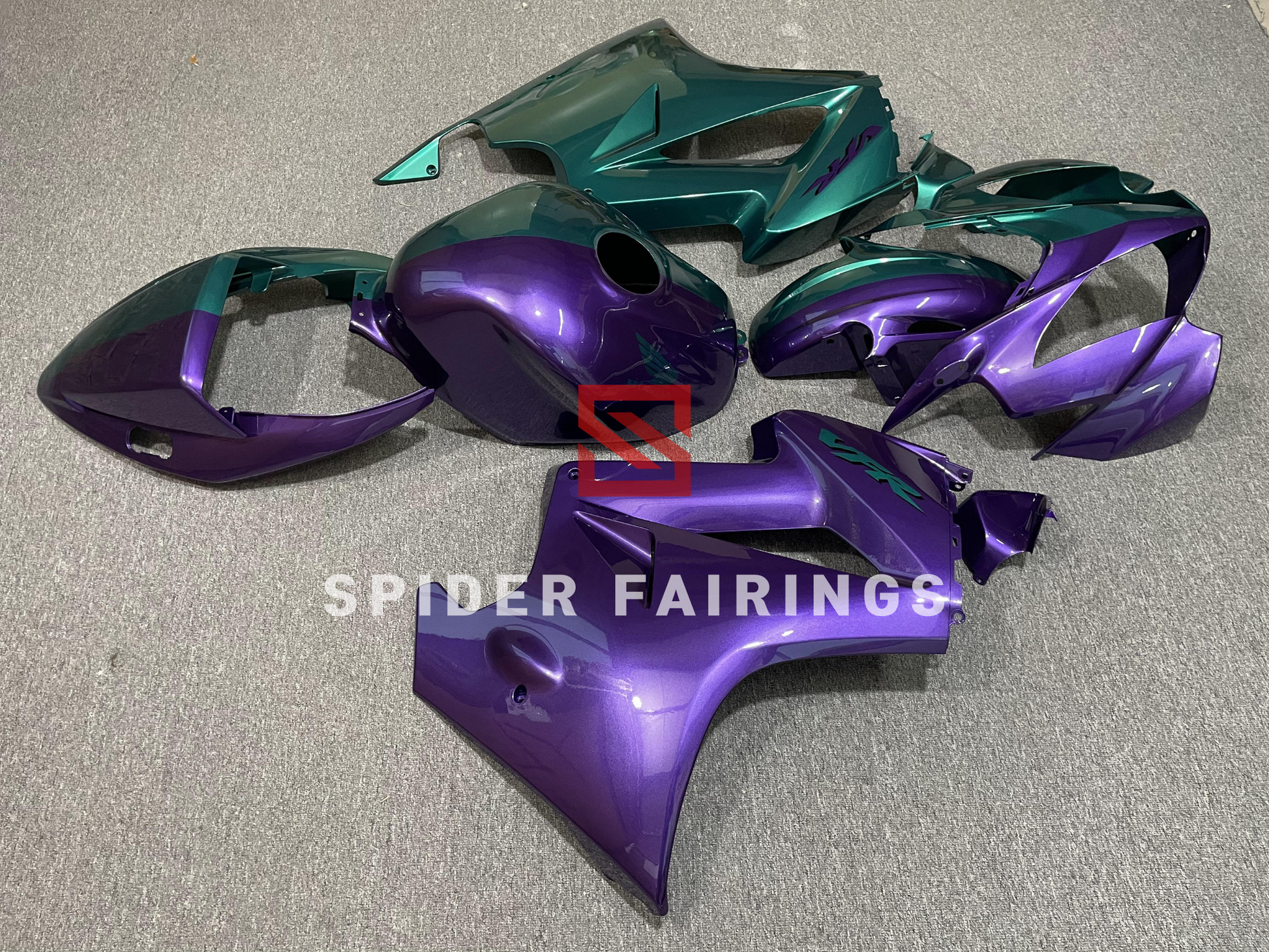 Gloss Purple and Green-Honda VFR800 2002-2012