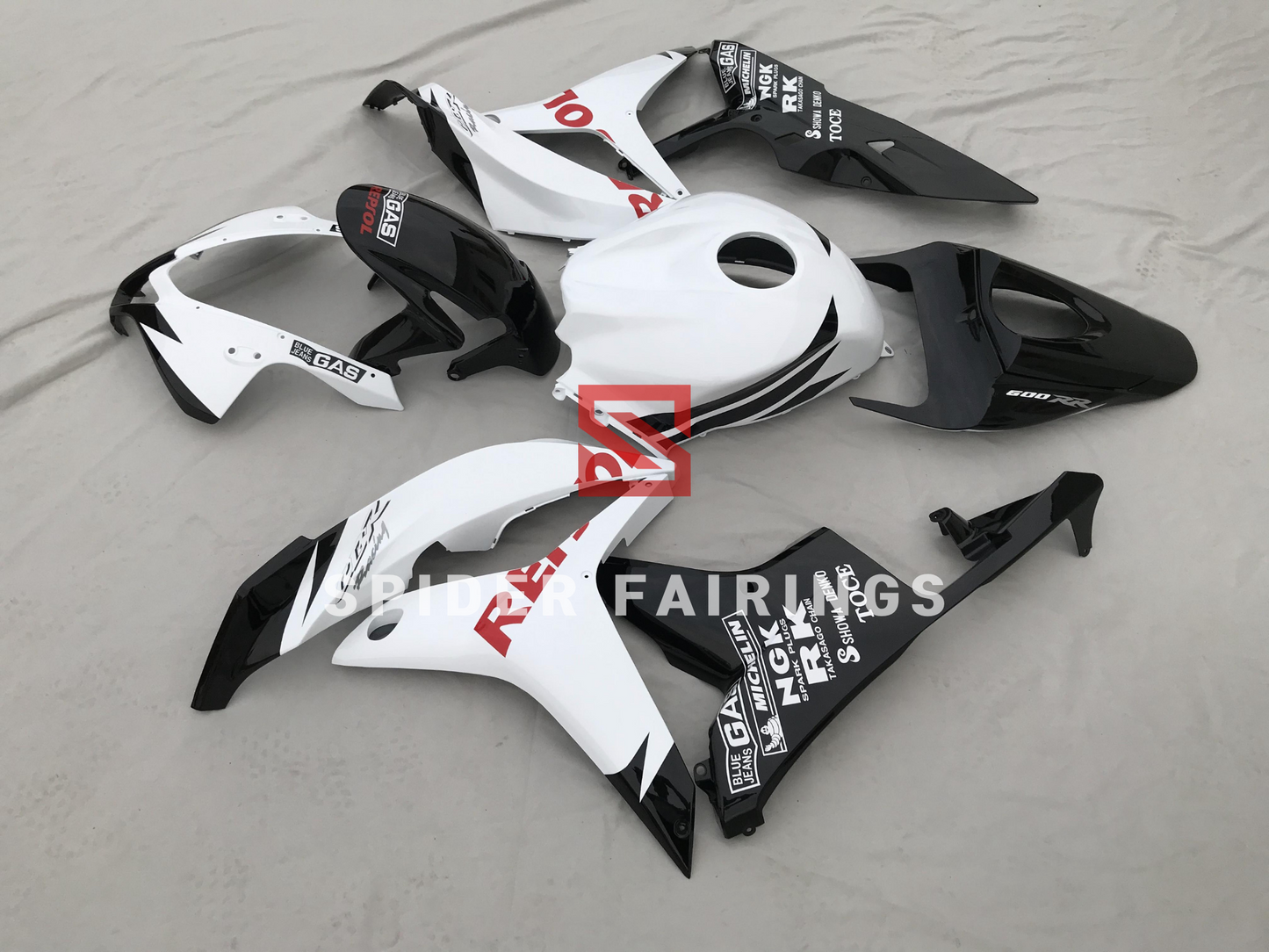 Black and White Repsol-Honda CBR600RR 2007-2008