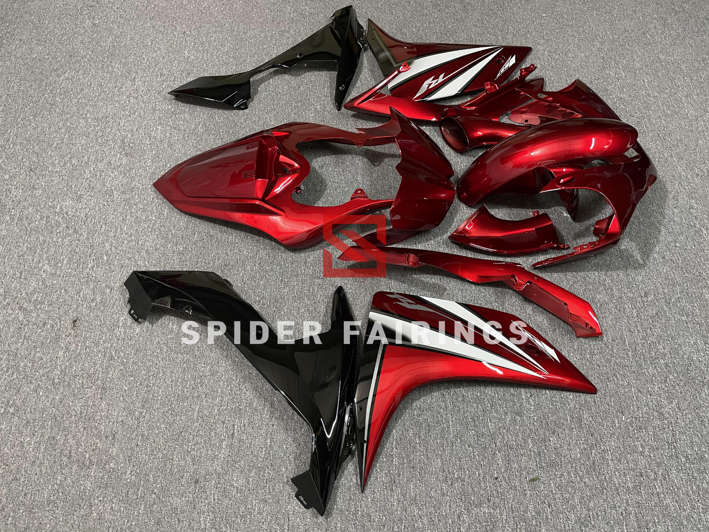 Dark Red and Black-Yamaha YZF R1 2007-2008