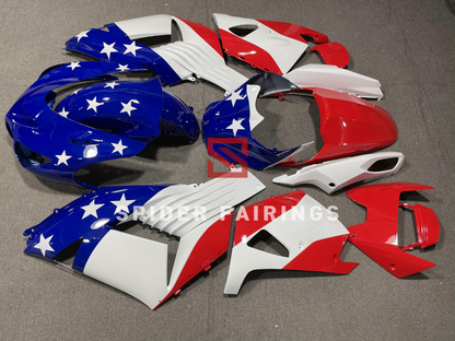  Blue and White Five-Pointed Star-Kawasaki ZX-14R 2006-2011