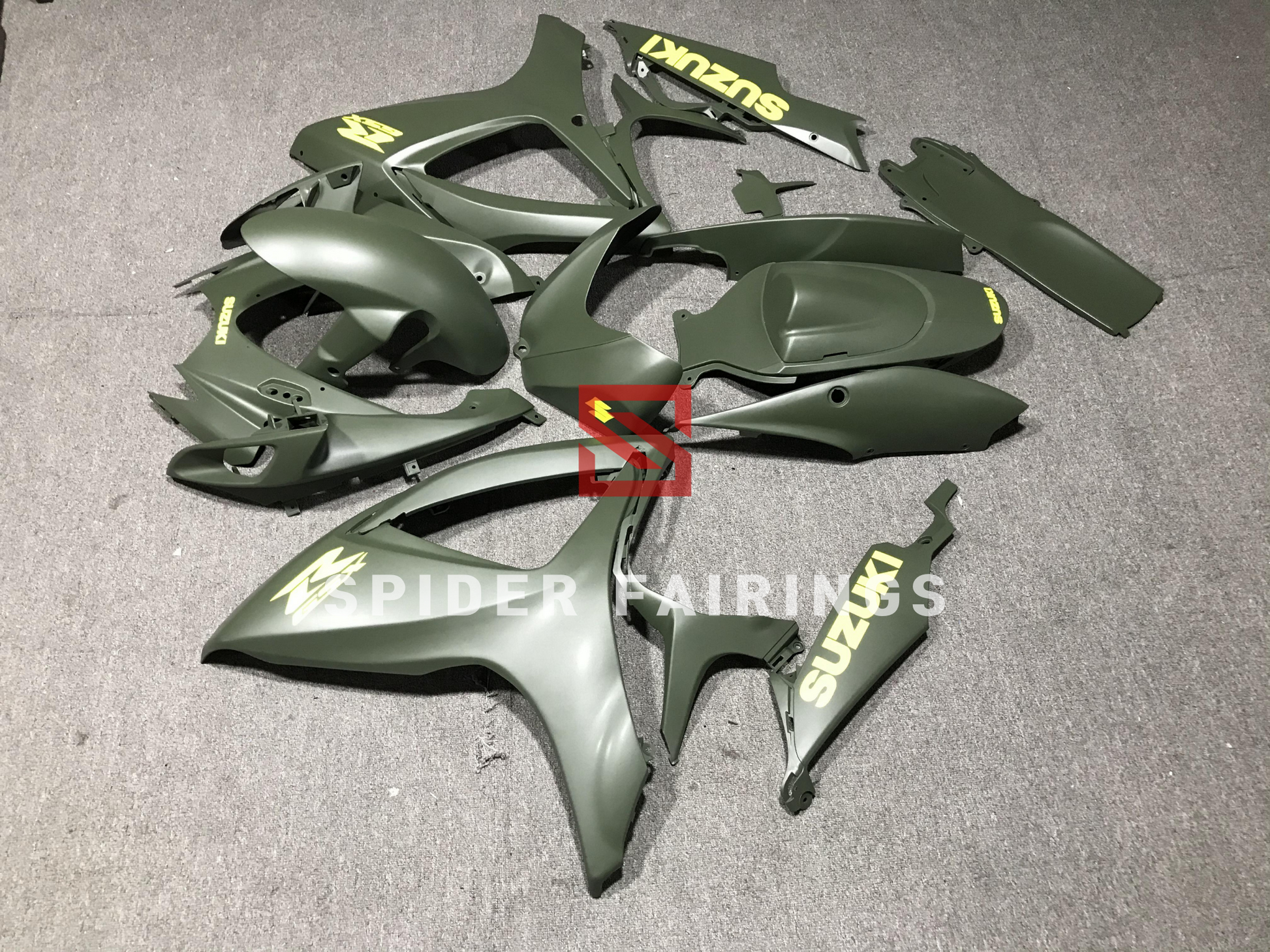 Matte Deep Green-Suzuki GSXR600-750 2006-2007