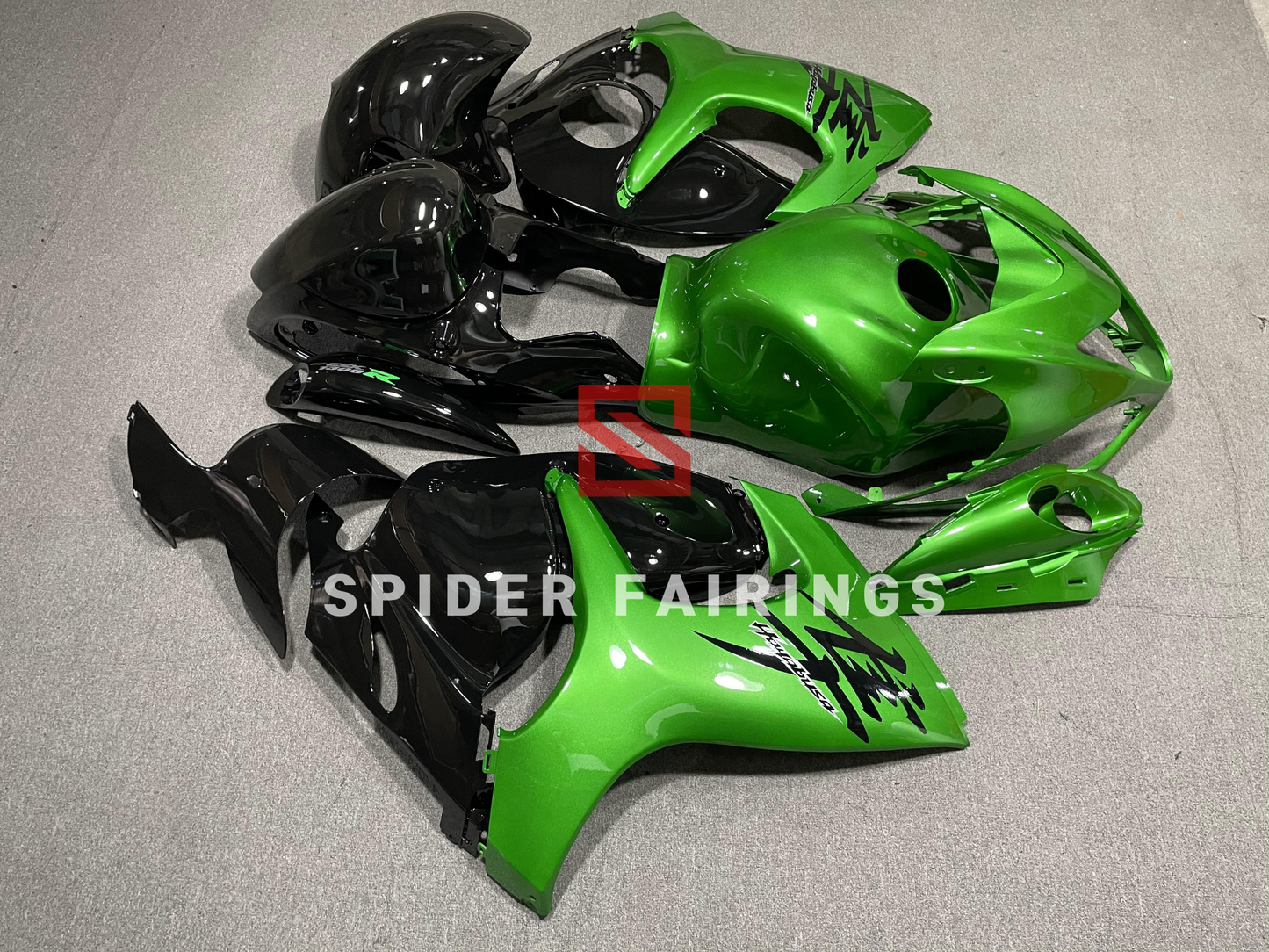 Gloss Green and Black-Suzuki GSXR1300 2008-2018