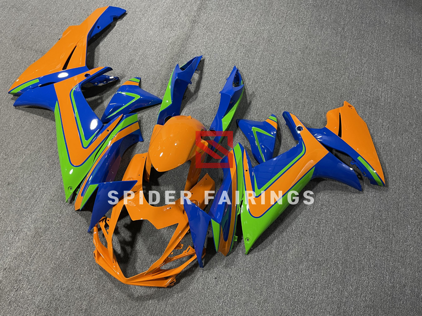 Orange,Blue and Green-Suzuki GSXR600-750 2011-2019