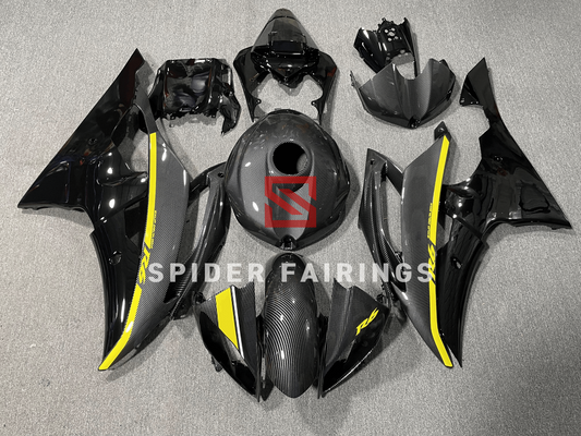 Carbon Fiber Black&Grey-Yamaha YZF R6 08-16 - SpiderFairings