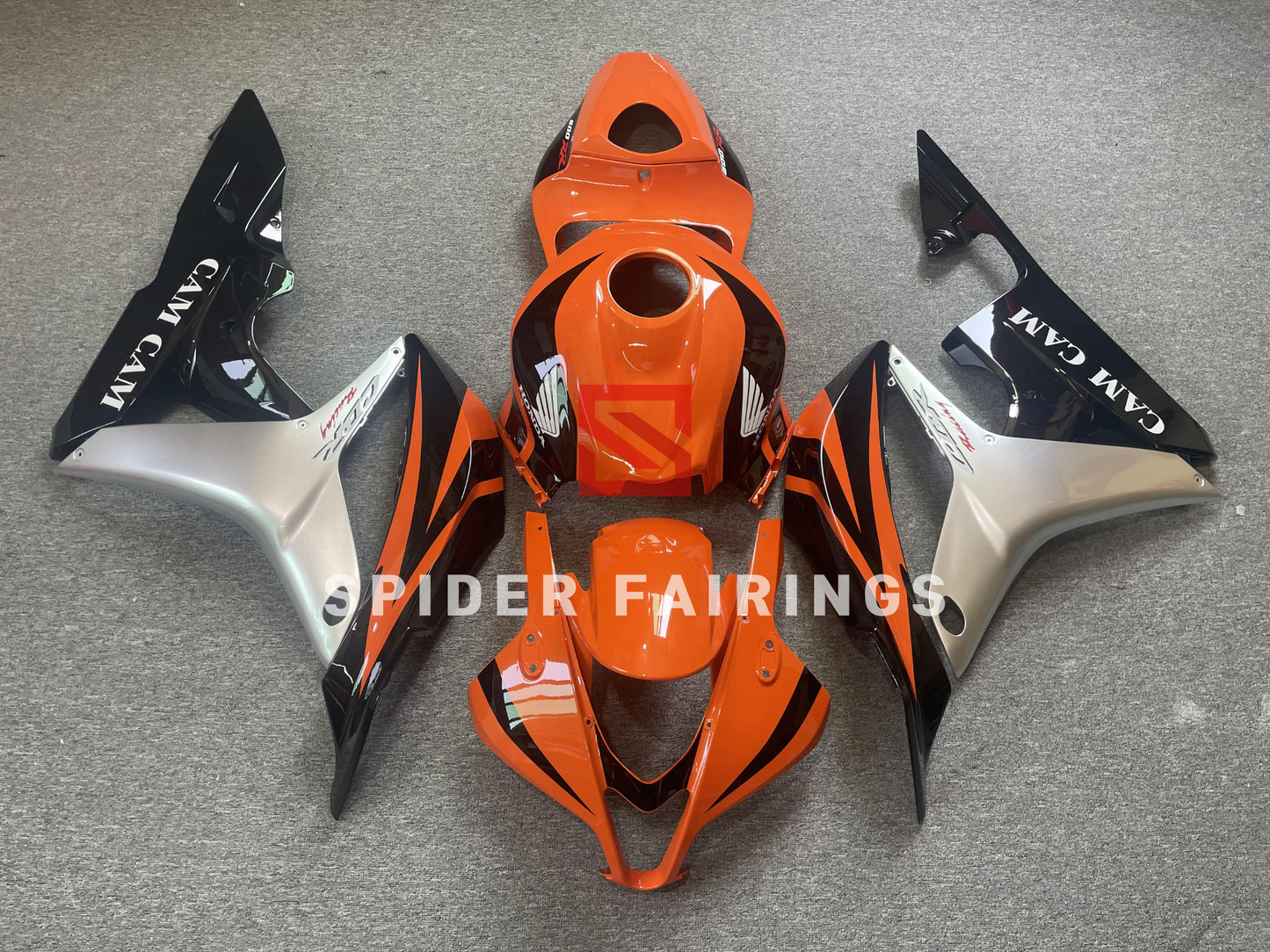 Gloss Orange&Sliver&Black-Honda CBR600RR 2007-2008