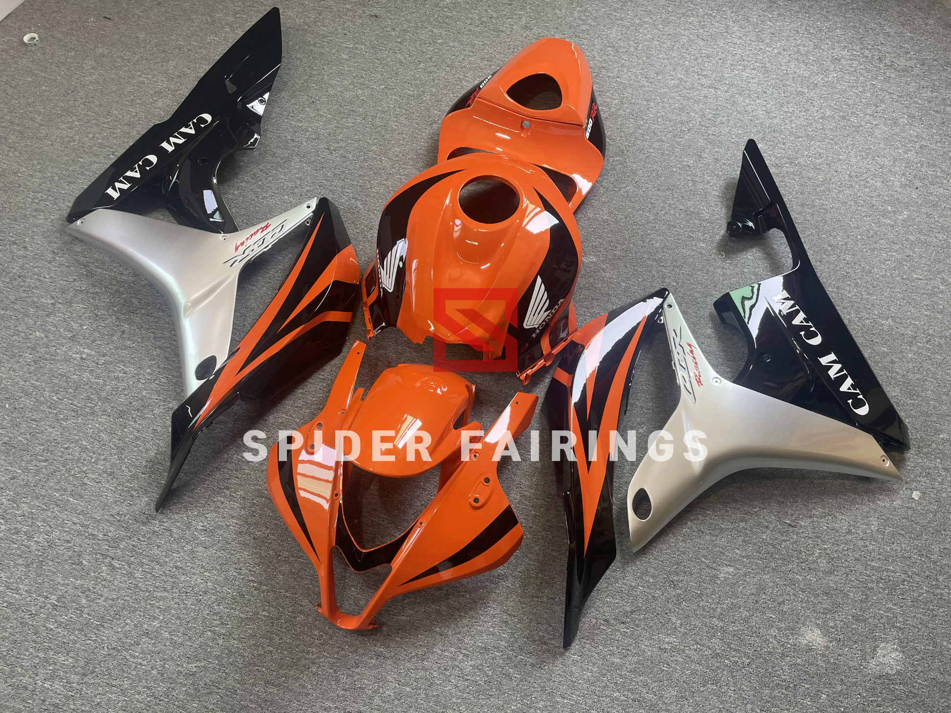 Gloss Orange&Sliver&Black-Honda CBR600RR 2007-2008