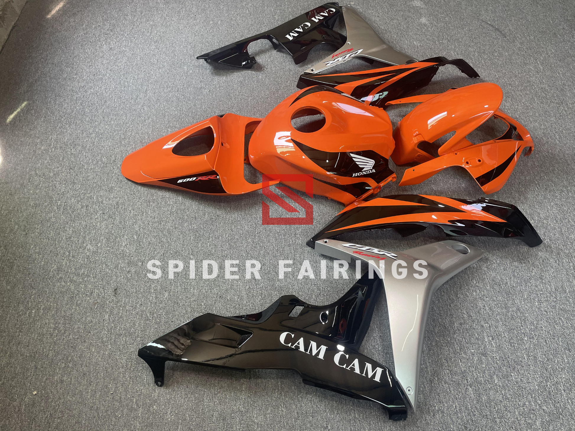 Gloss Orange&Sliver&Black-Honda CBR600RR 2007-2008