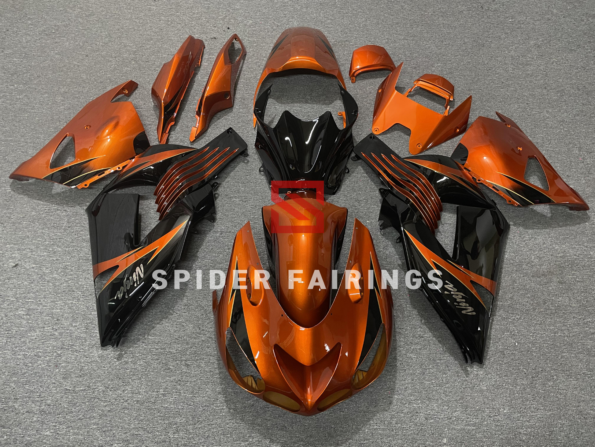 Gloss Orange and Black-ZX-14R 2006-2011