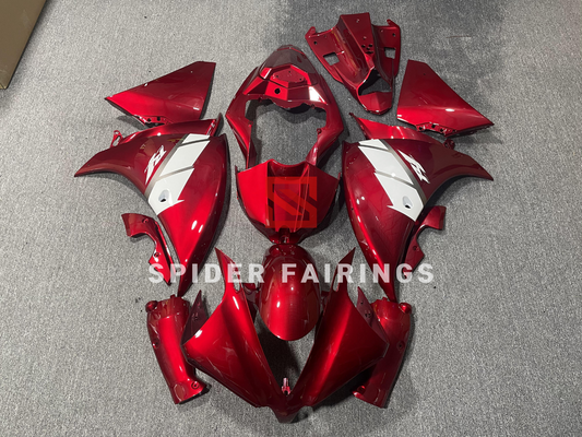 Gloss Red and White-Yamaha YZF R1 2012-2014