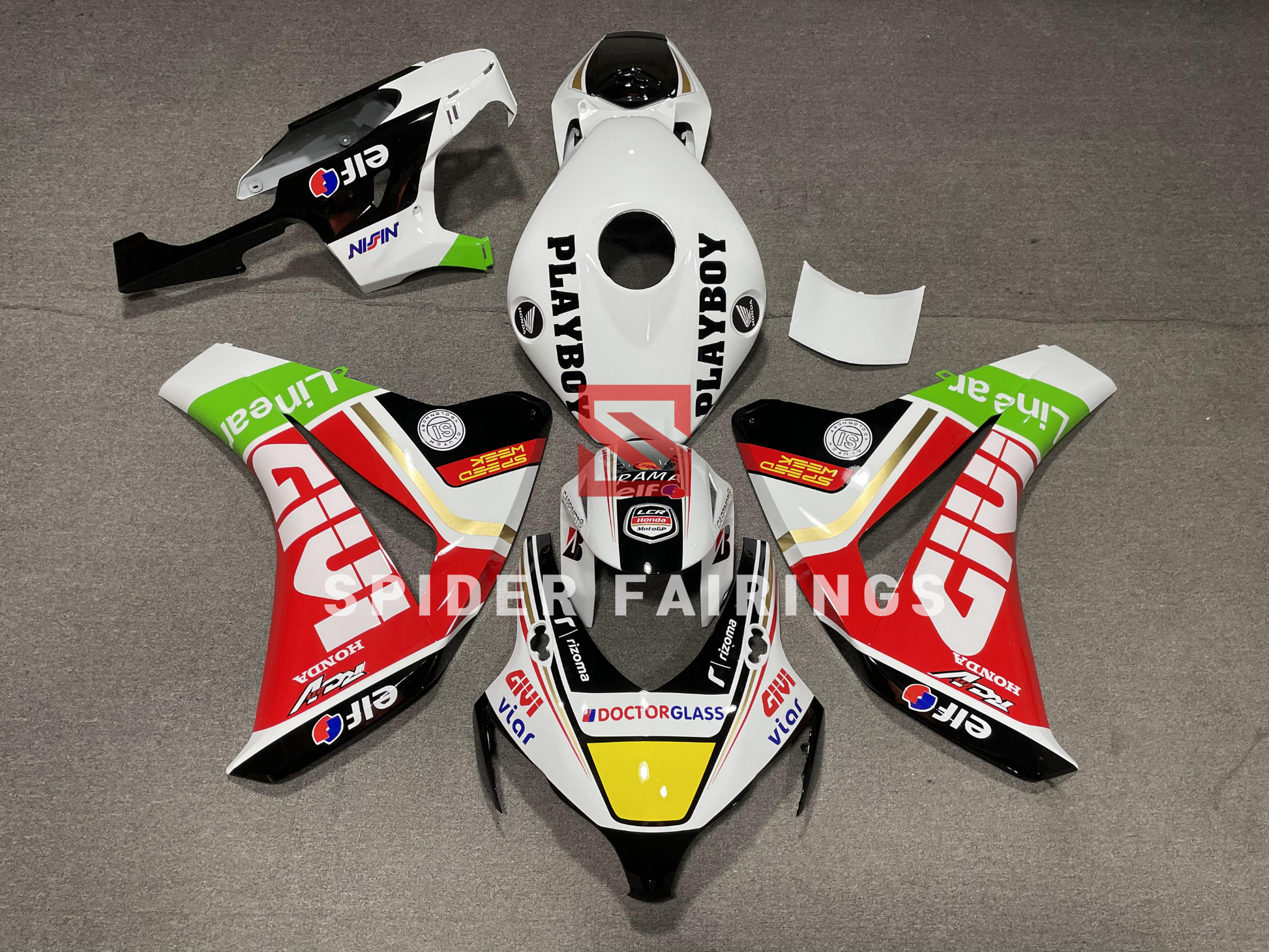 Gloss White PlayBoy-Honda CBR1000RR 2008-2011