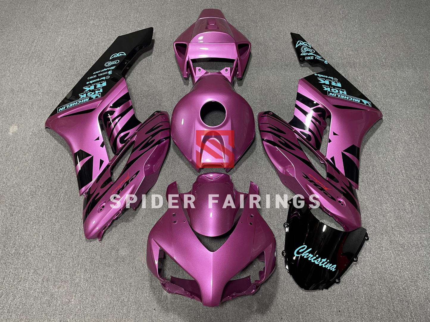 Purple Black Flame-Honda CBR1000RR 2004-2005