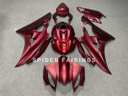 Matte Dark Red-Yamaha YZF R6 2006-2007