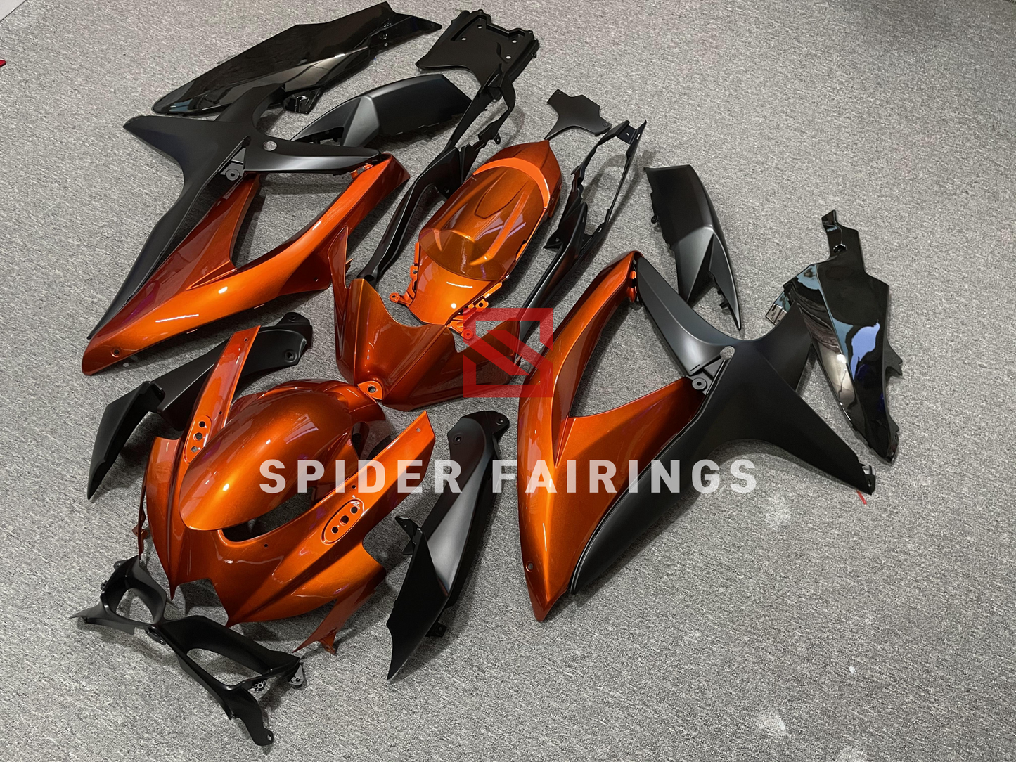 Gloss Orange and Black-GSXR600-750 2008-2010