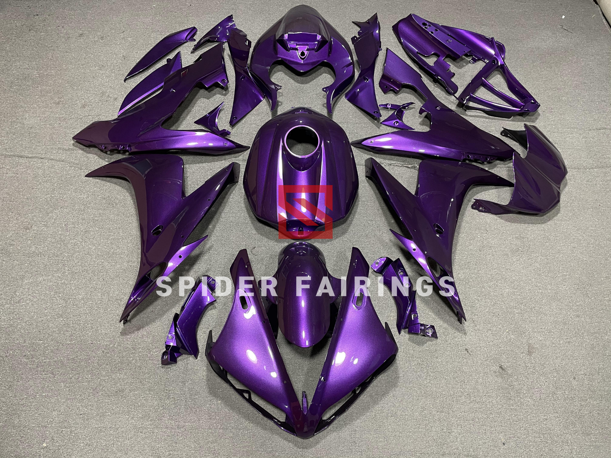 Dark Purple-Yamaha YZF R1 2004-2006 – SpiderFairings