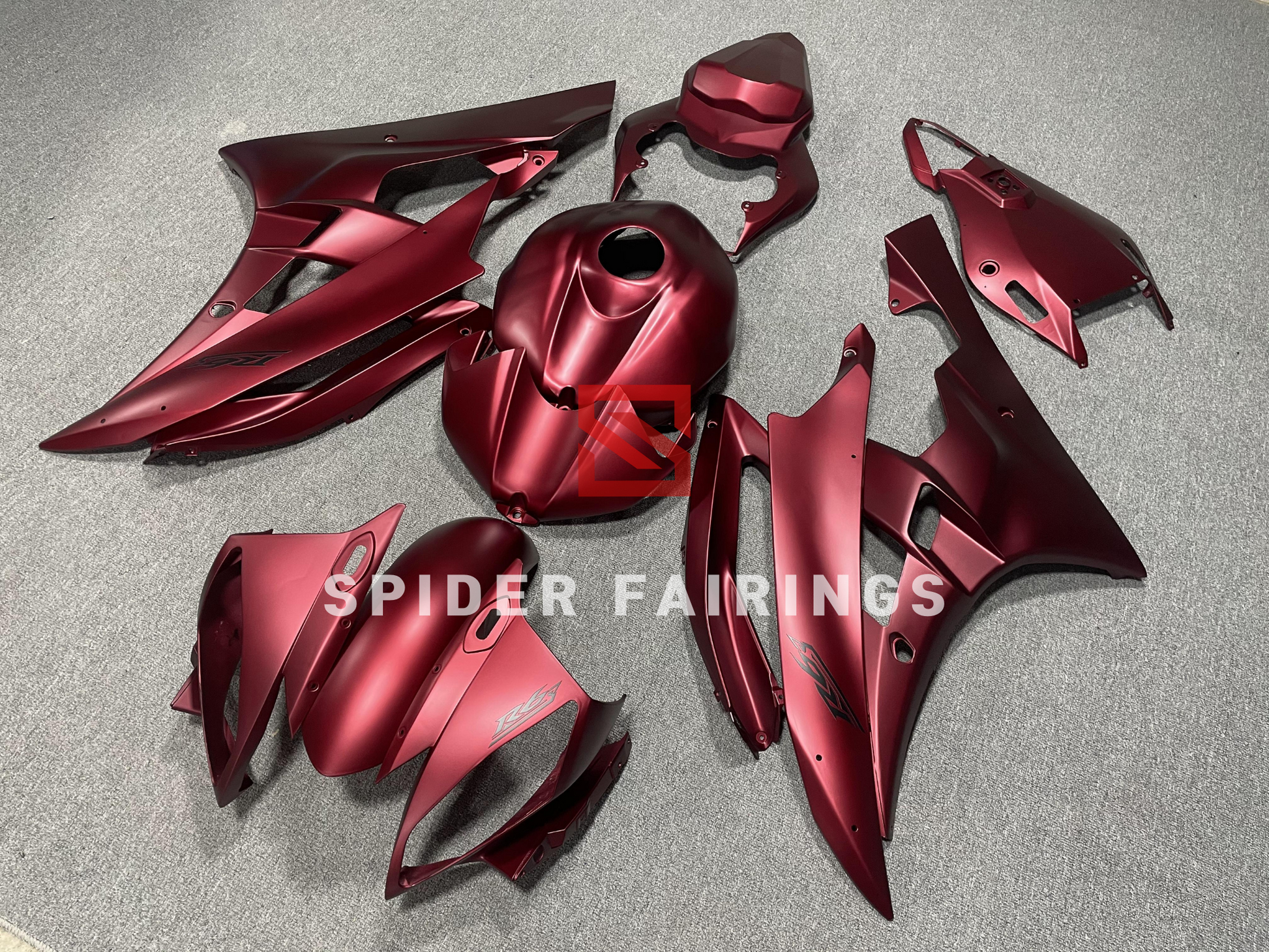 Matte Dark Red-Yamaha YZF R6 2006-2007