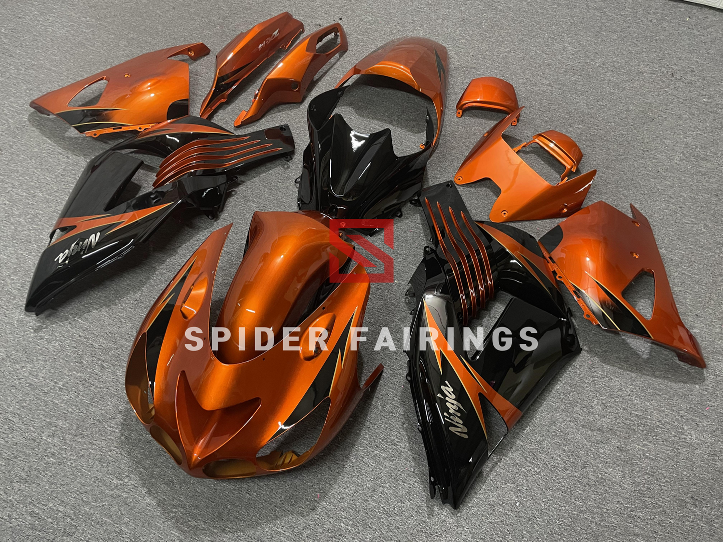 Gloss Orange and Black-ZX-14R 2006-2011