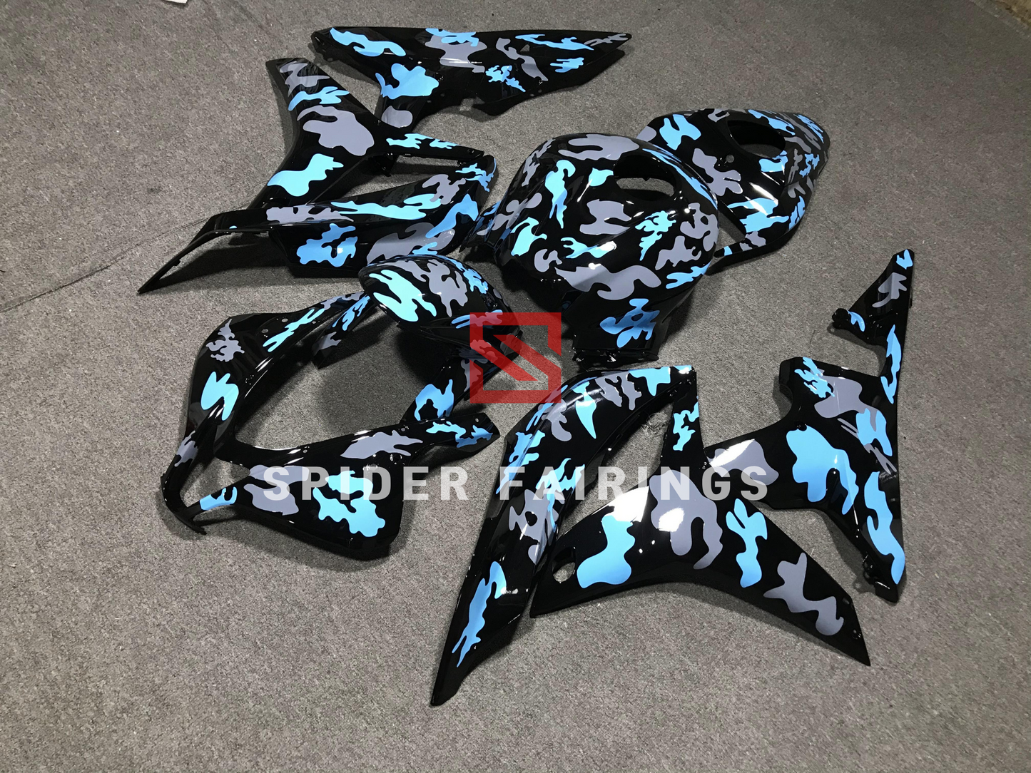 SkyBlue and Grey Camo-Honda CBR600RR 2007-2008