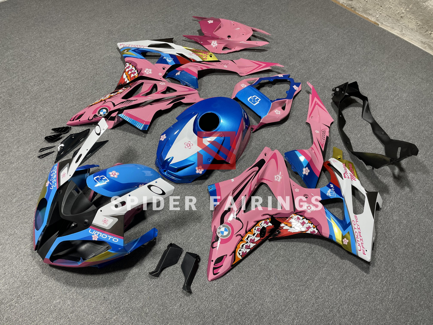 Blue and Pink Shark-BMW S1000RR 2009-2014