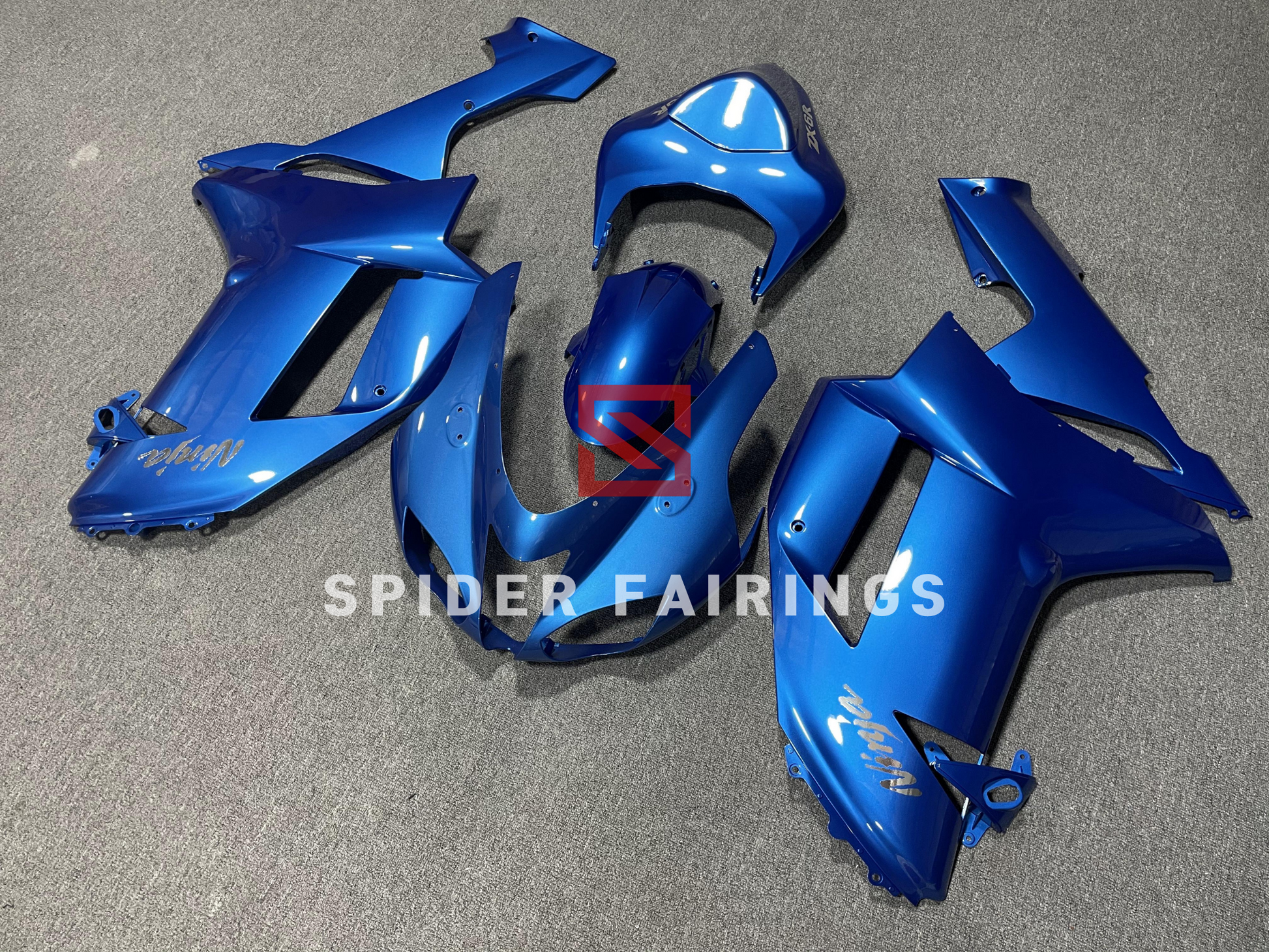 Gloss Blue-Kawasaki ZX-6R 2007-2008