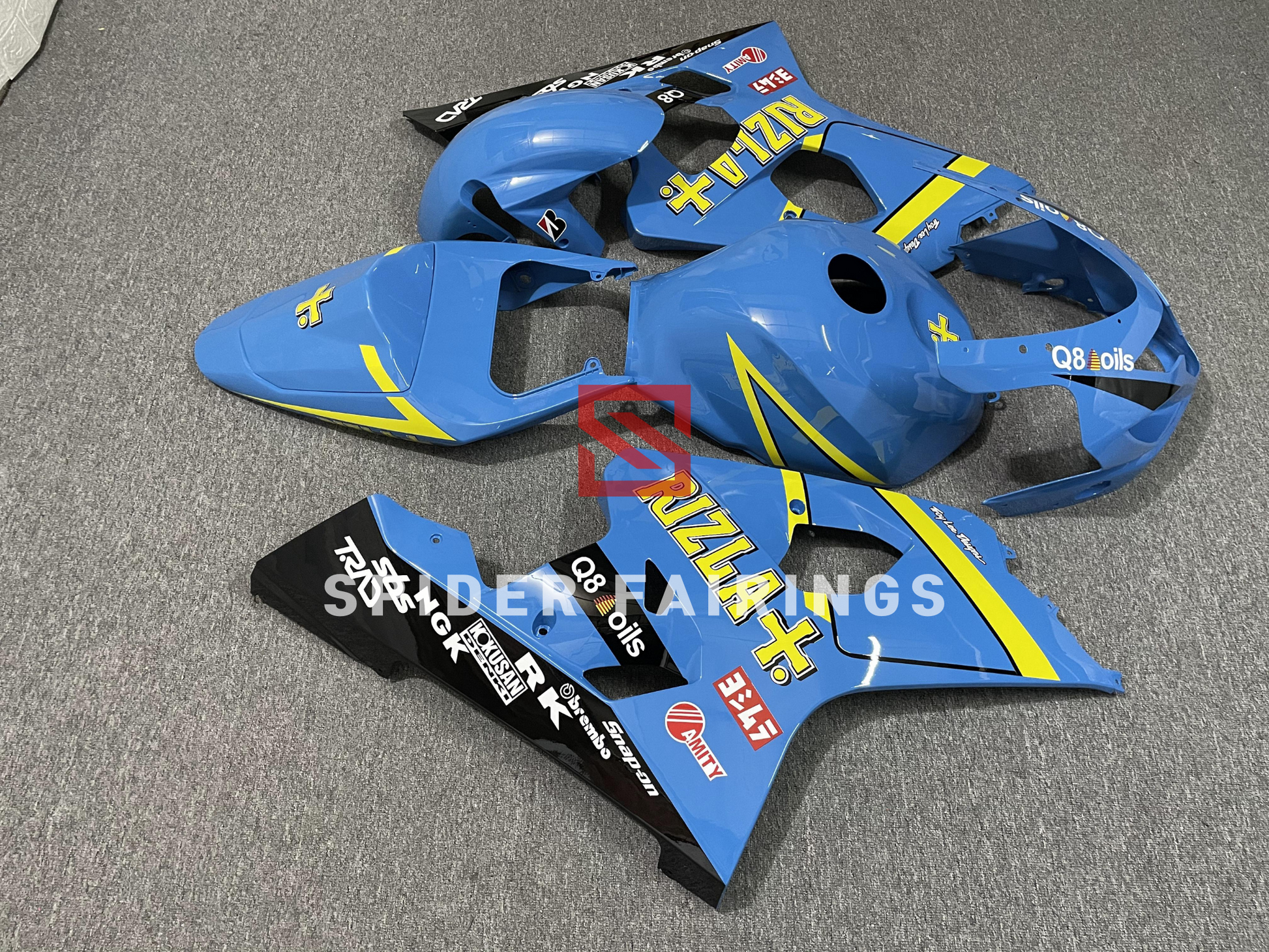 Custom Blue RIZLA-Suzuki GSXR600-750 2004-2005