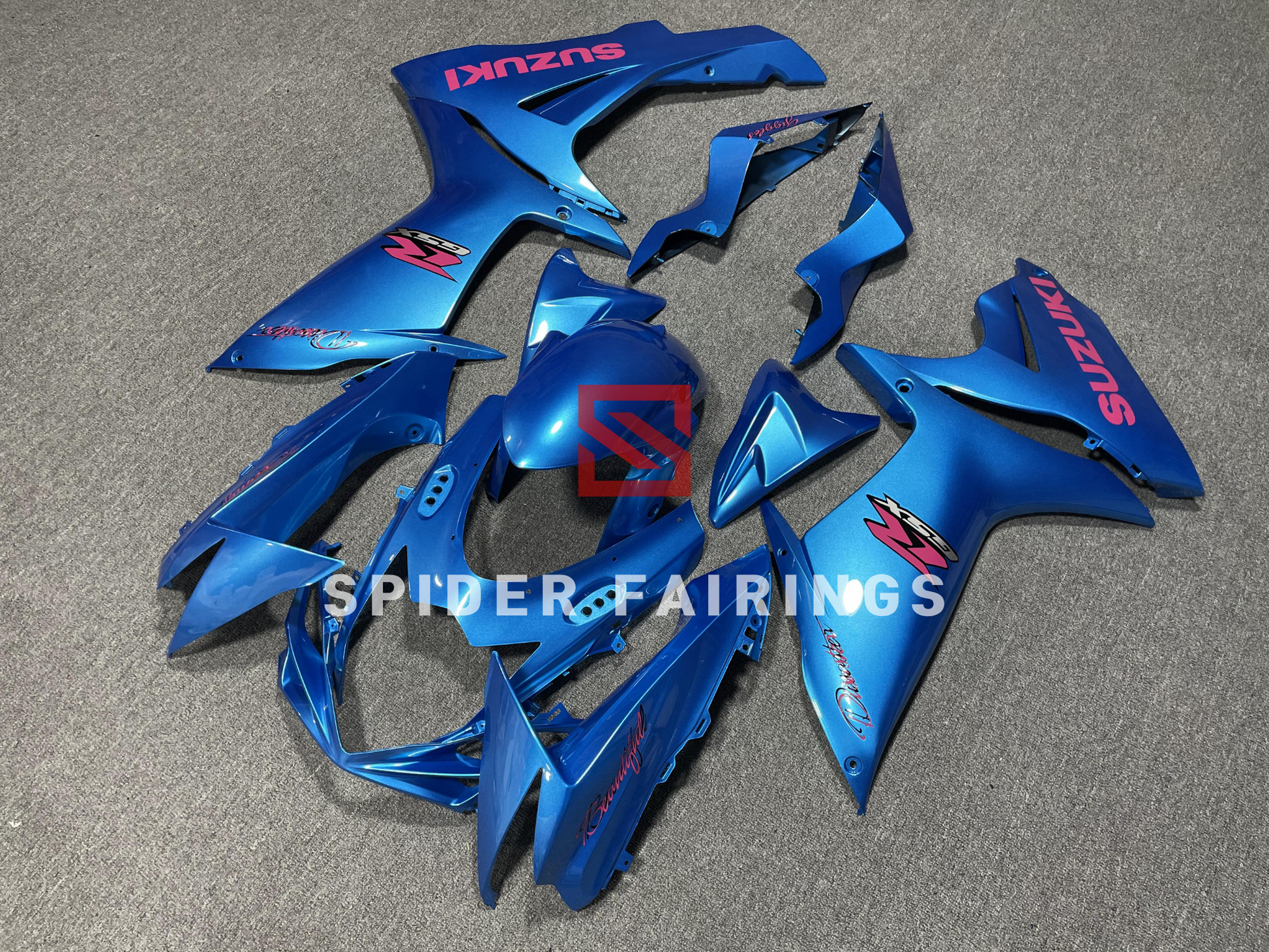 Gloss Azuk Blue-Suzuki GSXR600-750 2011-2019