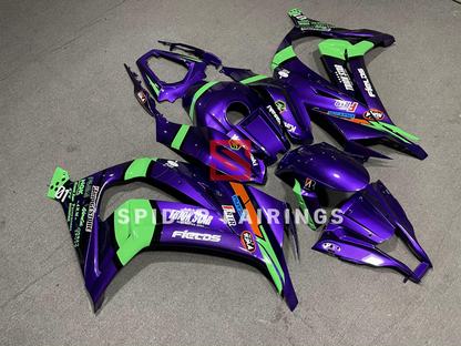 Custom EVA for Dark Purple-Kawasaki ZX-10R 2011-2015