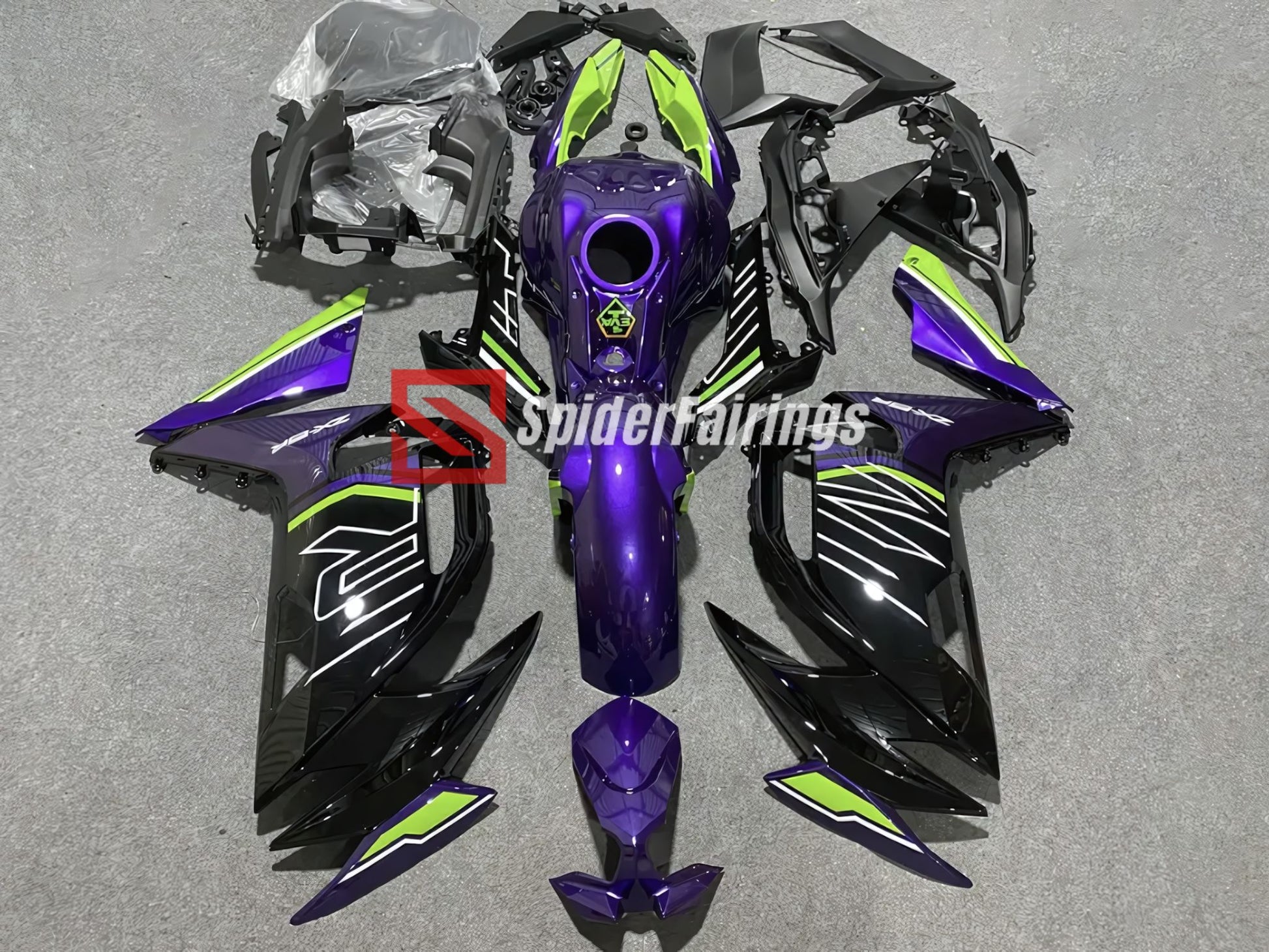 Gloss Purple and Black-Kawasaki Ninja650R 2020-2024