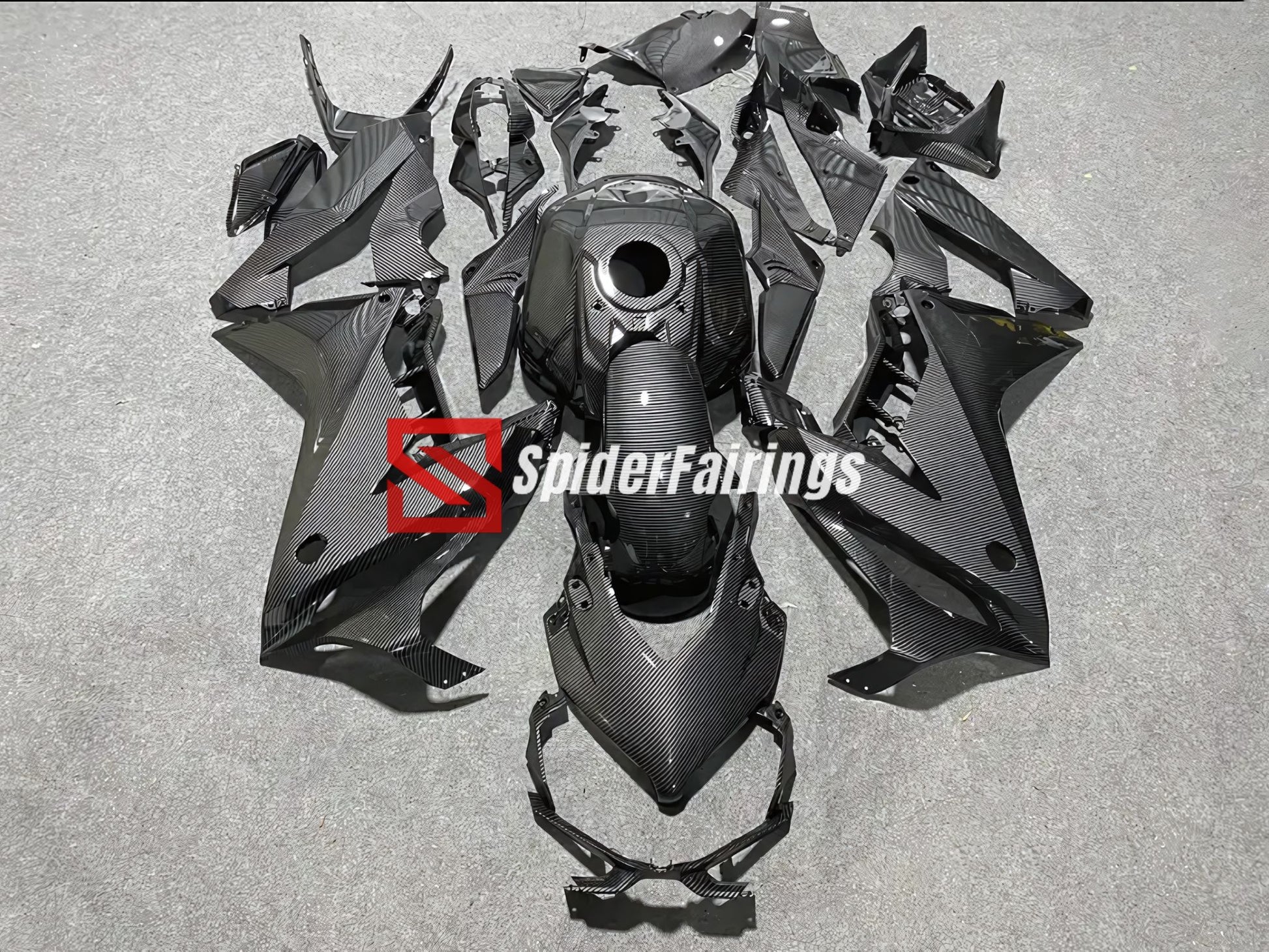 Carbon Fiber Black-Honda CBR650R 2019-2023