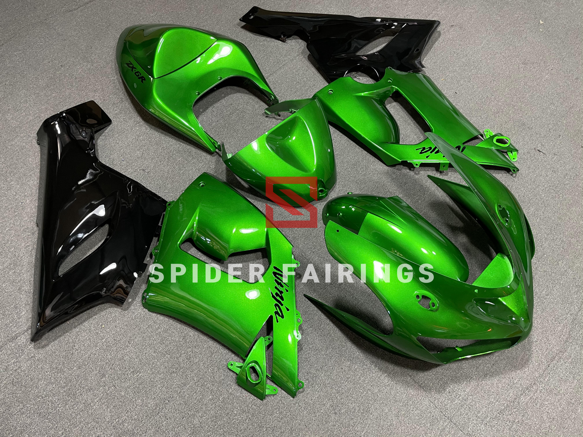 Pearl Green-Kawasaki ZX-6R 2005-2006