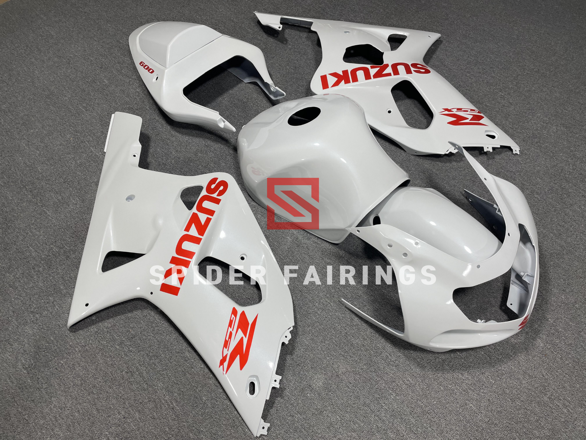 Gloss White-Suzuki GSXR600-750 2001-2003