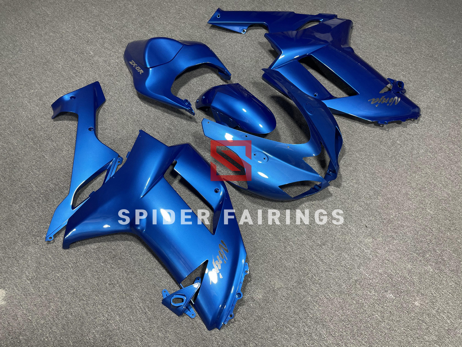 Gloss Blue-Kawasaki ZX-6R 2007-2008