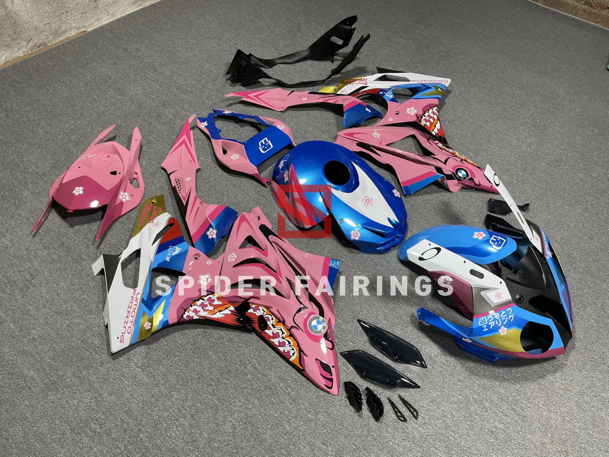 Blue and Pink Shark-BMW S1000RR 2009-2014