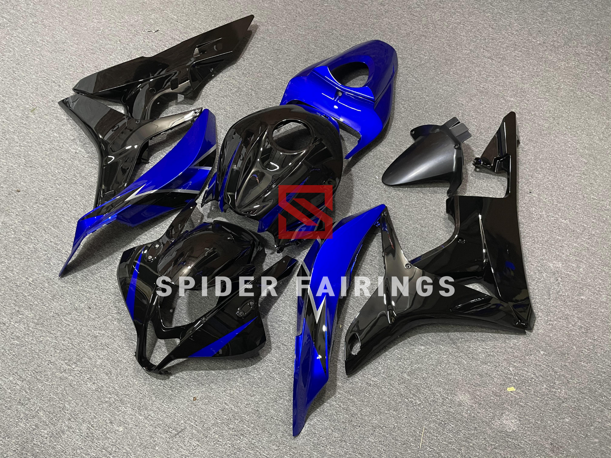 Gloss Black&Blue-Honda CBR600RR 2007-2008