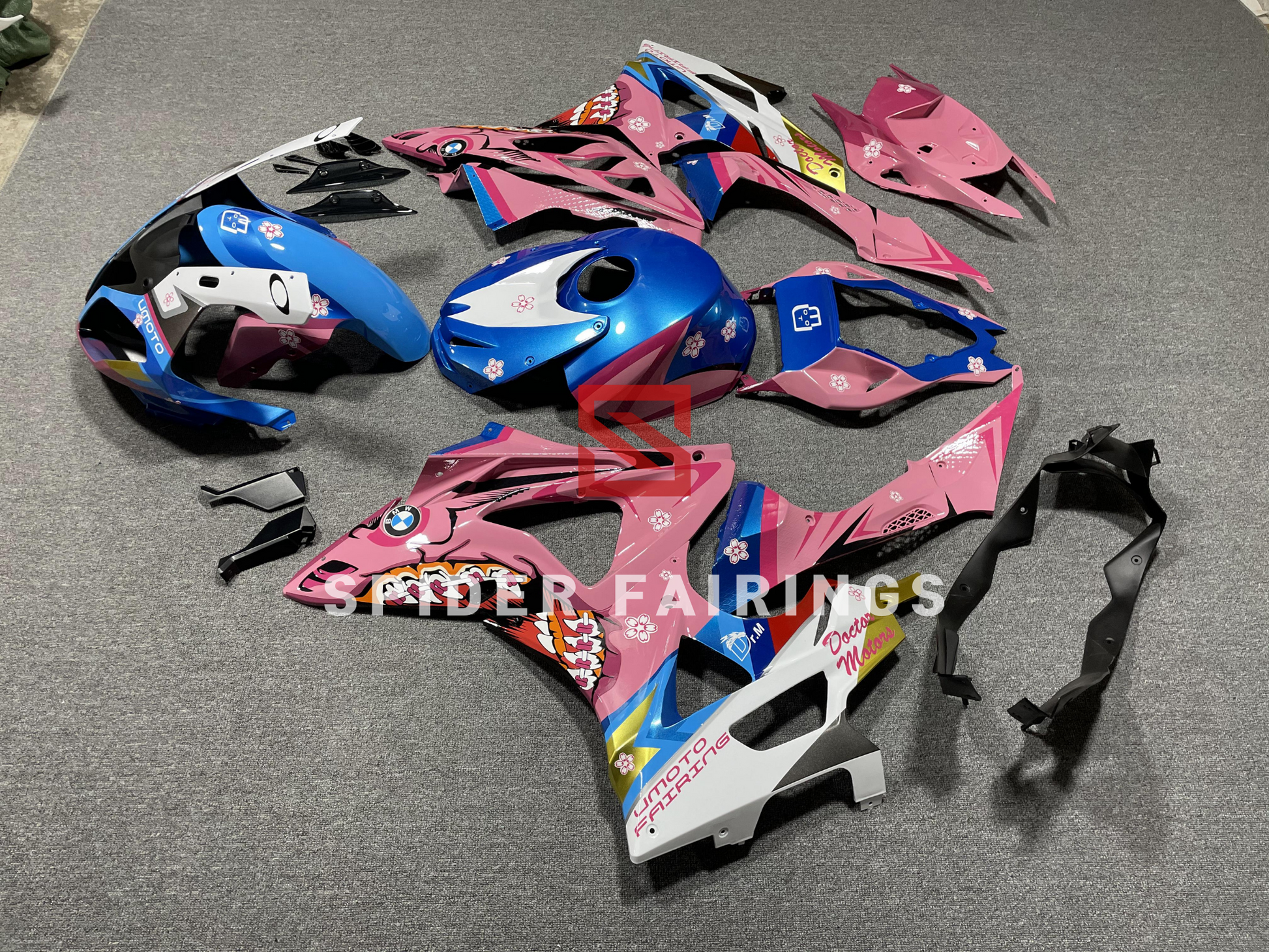 Blue and Pink Shark-BMW S1000RR 2009-2014