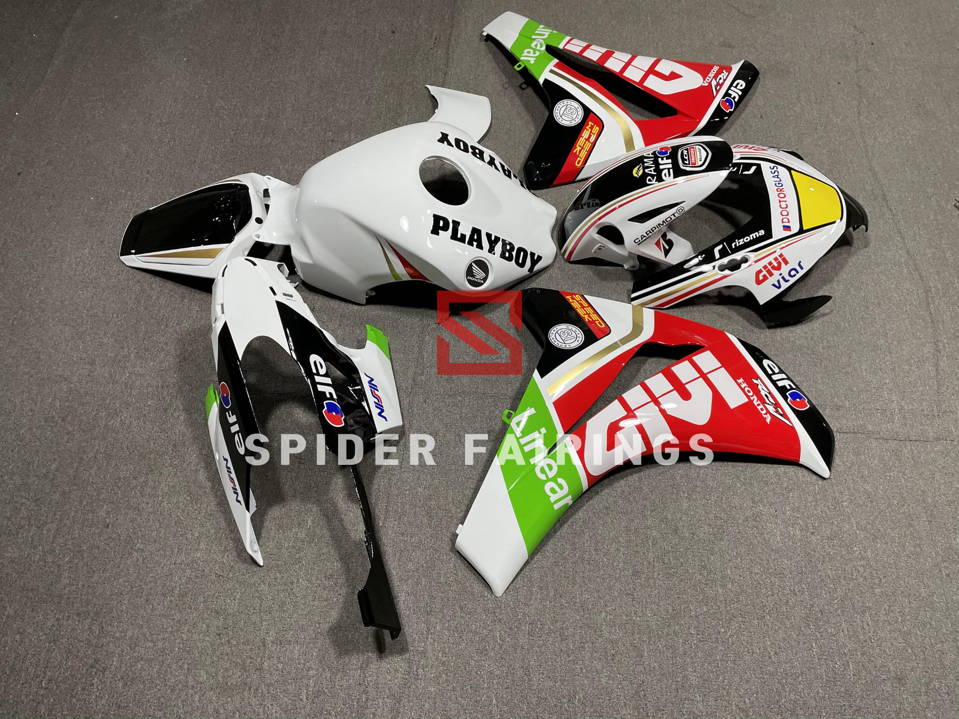 Gloss White PlayBoy-Honda CBR1000RR 2008-2011