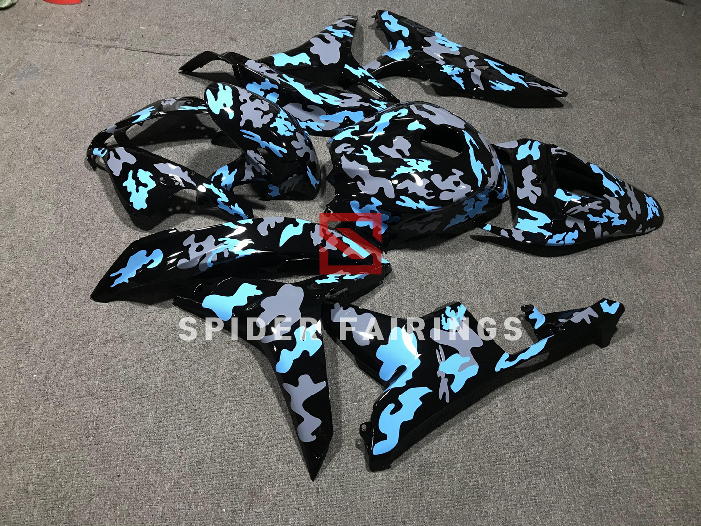 SkyBlue and Grey Camo-Honda CBR600RR 2007-2008