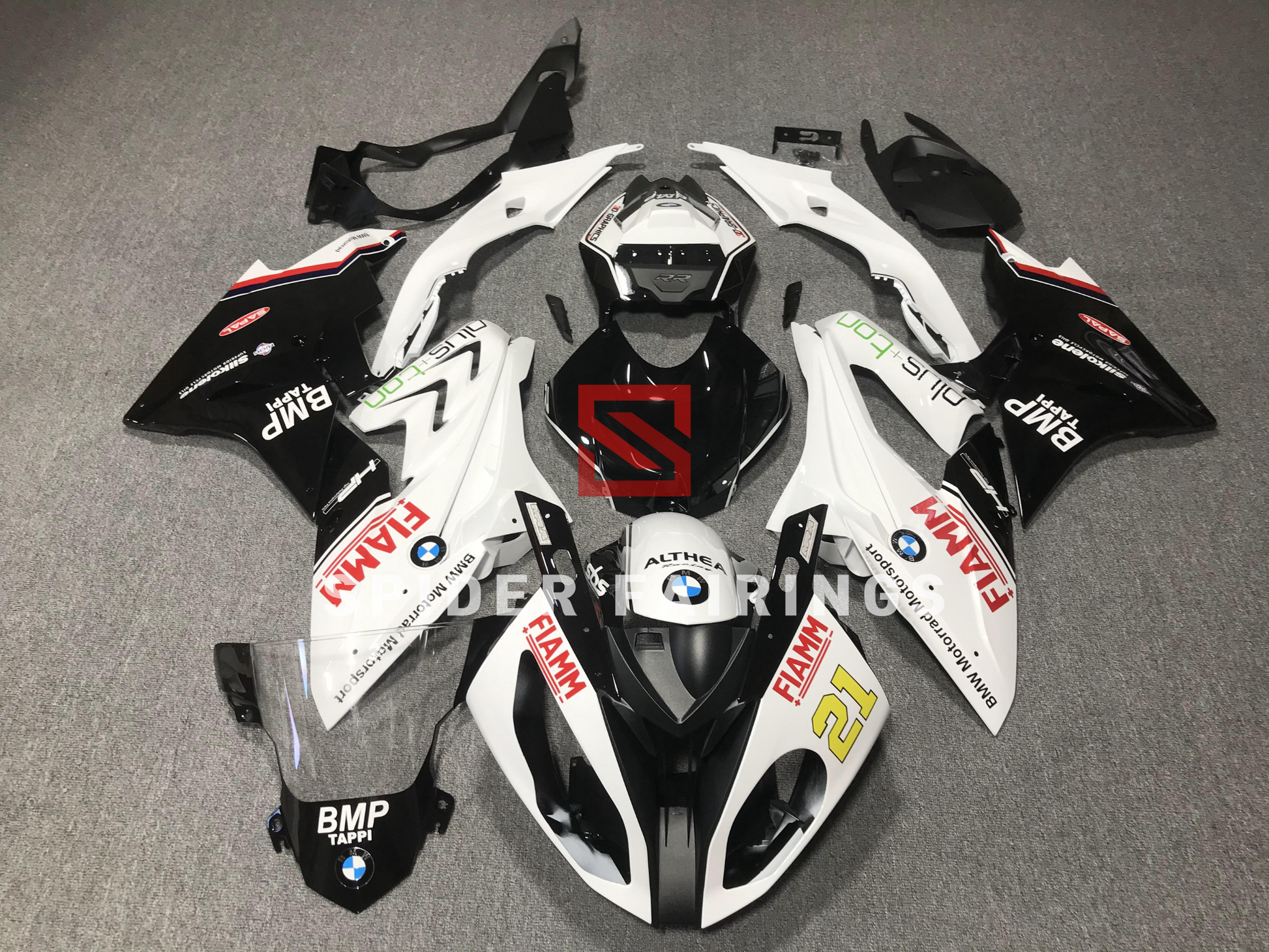 Black and White FIAMM-BMW S1000RR 2017-2018