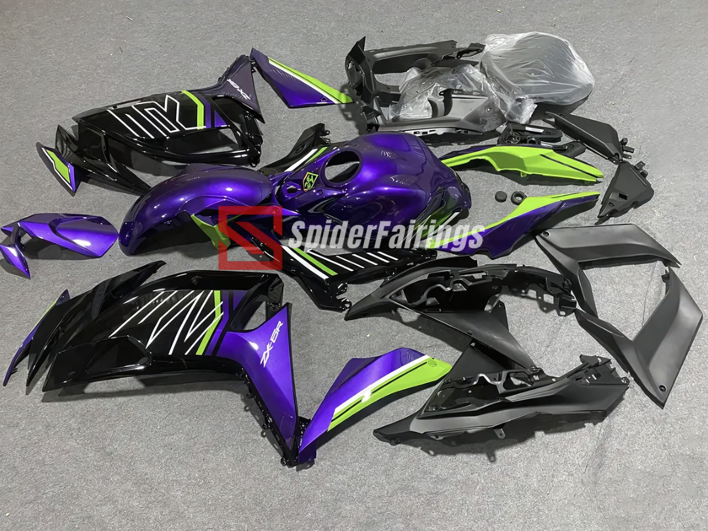 Gloss Purple and Black-Kawasaki Ninja650R 2020-2024