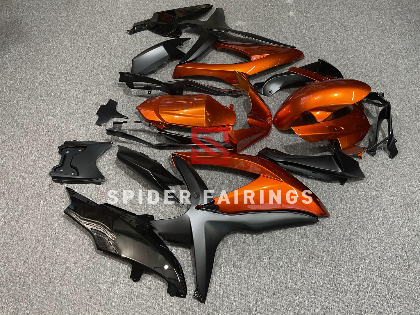 Gloss Orange and Black-GSXR600-750 2008-2010