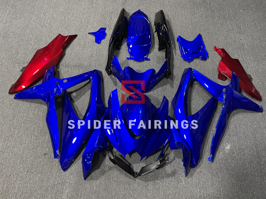 Gloss Blue and Red-Suzuki GSXR600-750 2008-2010