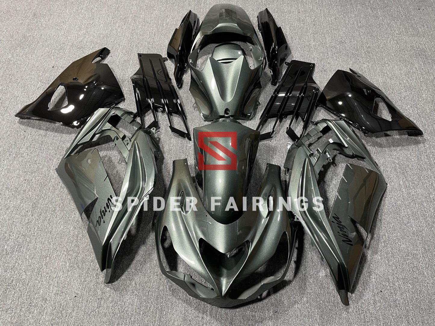 Gloss Silver Gray-Kawasaki ZX-14R 2012-2023