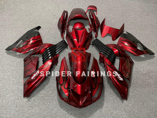 Gloss Red Flame-Kawasaki ZX-14R 2006-2011