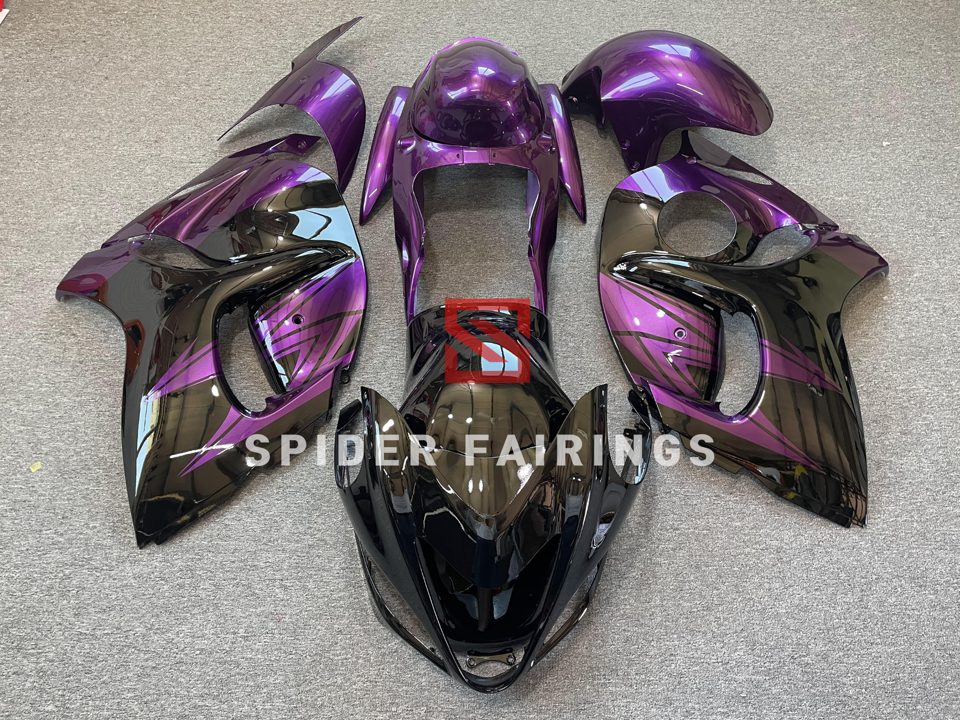 Gloss Purple and Black-Suzuki GSXR1300 2008-2018