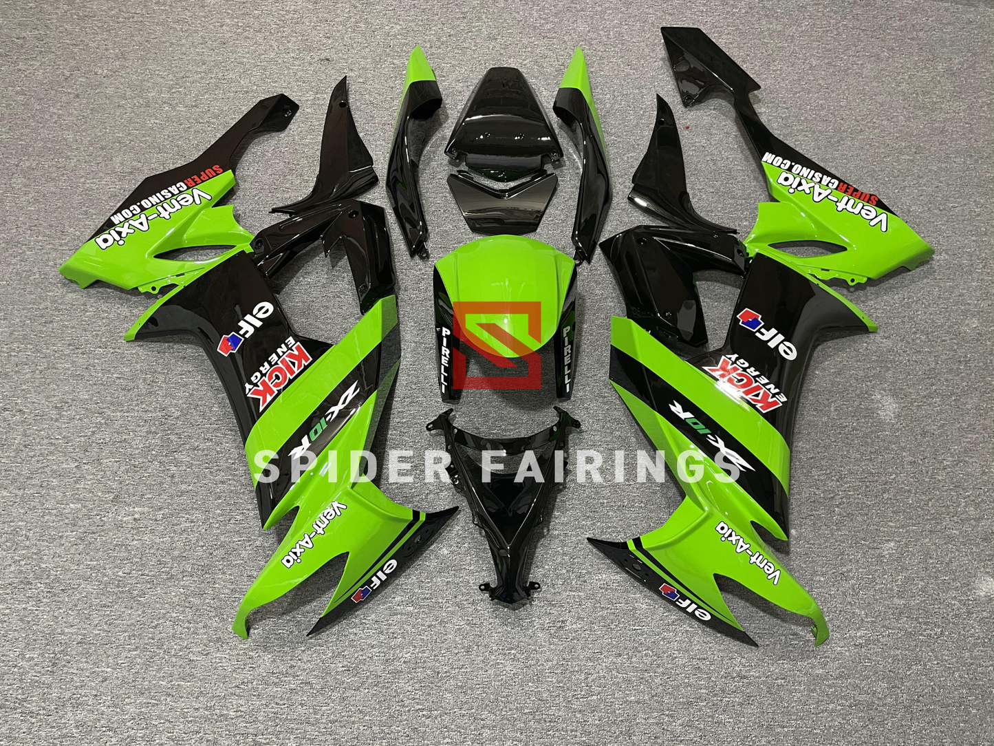 Gloss Green and Black-Kawasaki ZX-10R 2008-2010